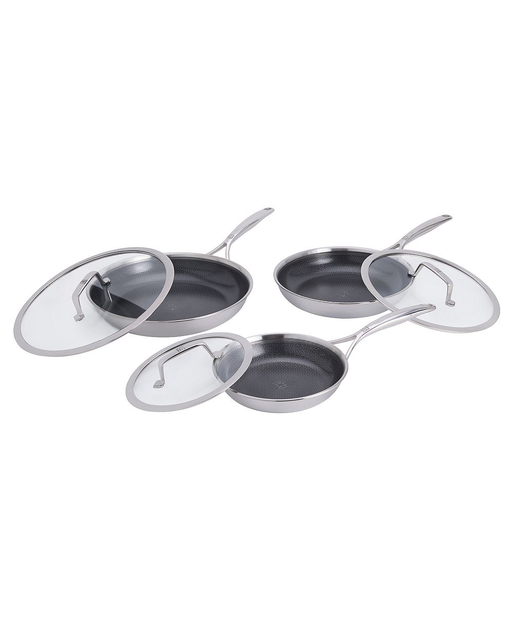 ZWILLING Peak Stainless Steel 6-Piece Dual Performance Ceramic Fry Pan Set