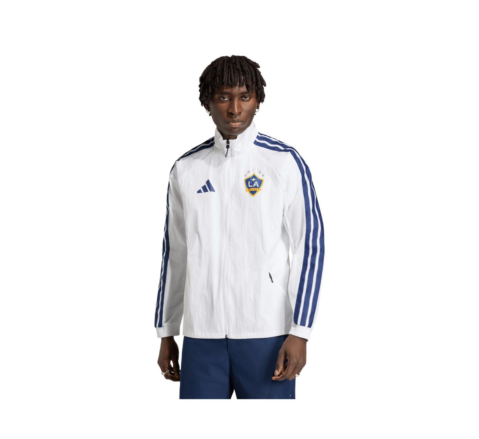 Мужская куртка Adidas White LA Galaxy 2026 Anthem Raglan Full-Zip