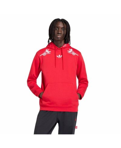 Худи Adidas Arsenal x Places Faces, красная, мужская