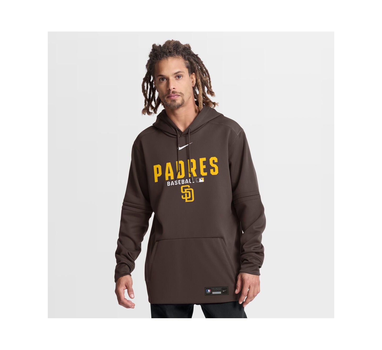 Мужское худи Nike Brown San Diego Padres Therma-FIT