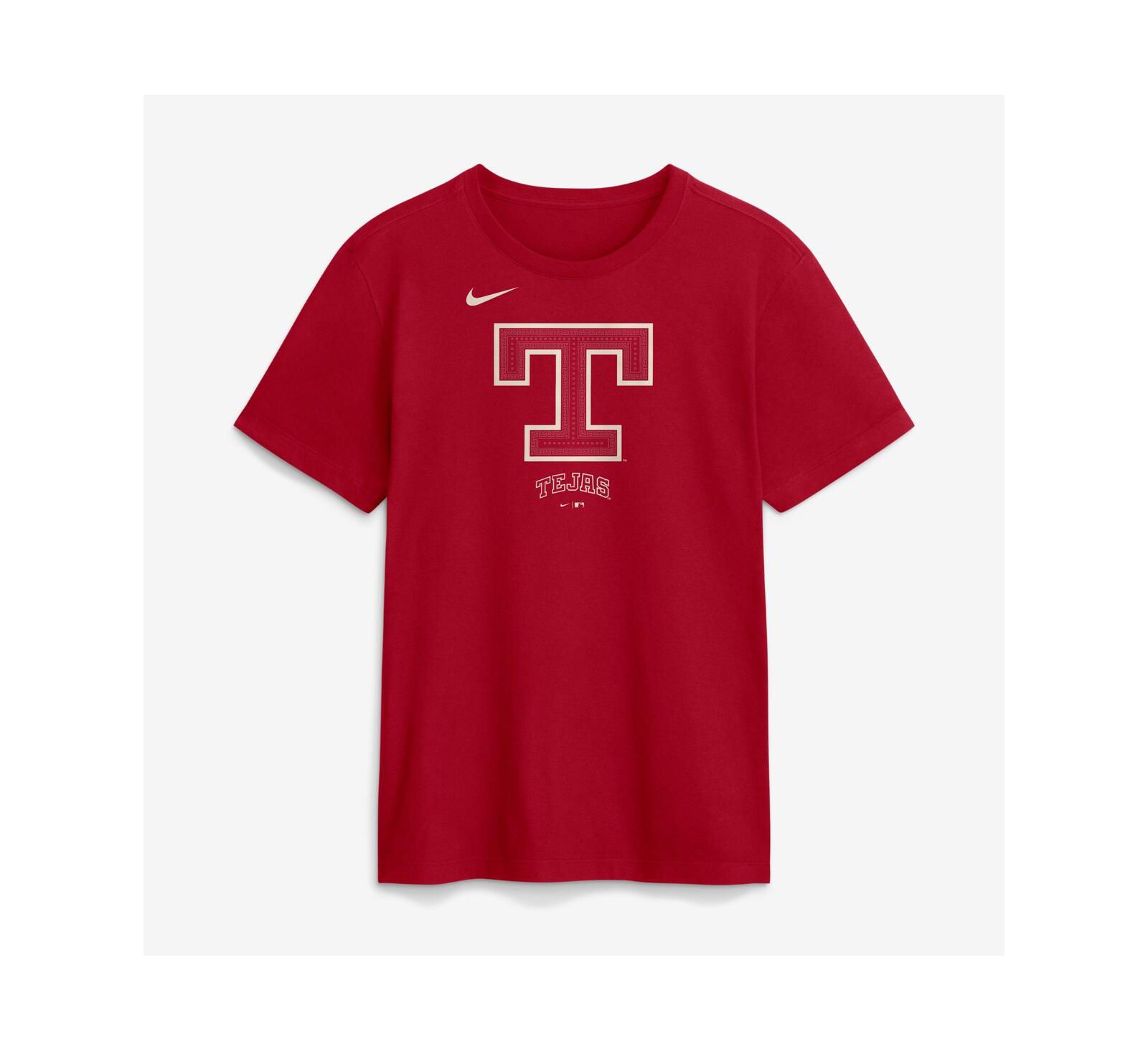 Мужская футболка Nike Red Texas Rangers 2026 City Connect с большим логотипом