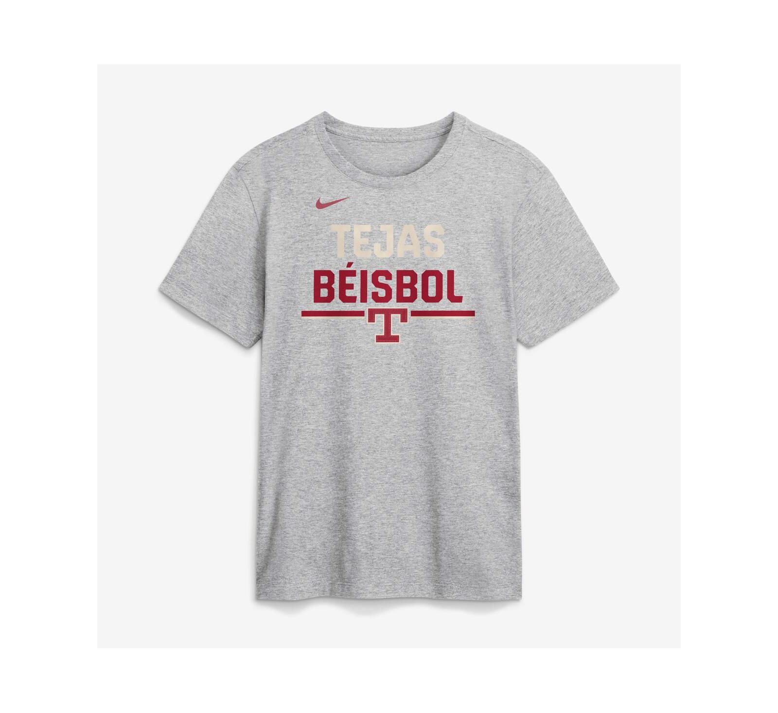 Мужская футболка Nike Heather Gray Texas Rangers City Connect