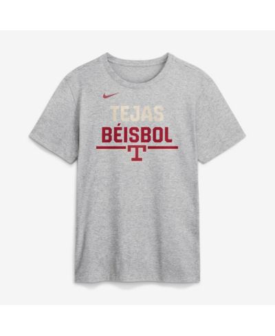 Мужская футболка Nike Heather Gray Texas Rangers City Connect