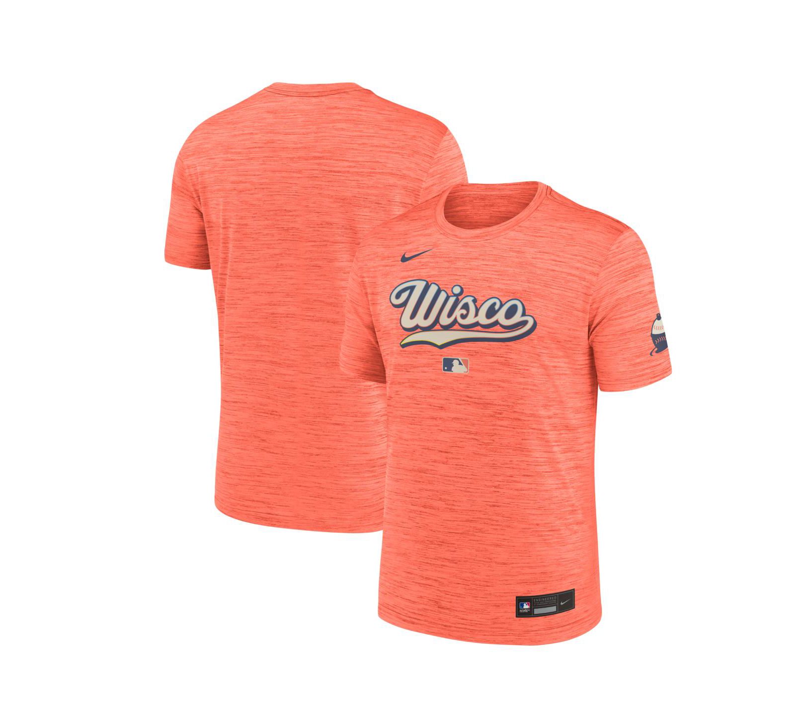 Футболка Nike Men's Coral Milwaukee Brewers 2026 City Connect Authentic Collection Velocity Dri-FIT