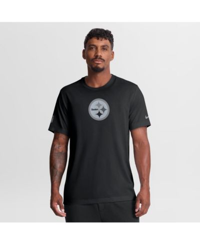 Футболка Nike Men's Black Pittsburgh Steelers Sideline Lead The Charge Legend Dri-FIT