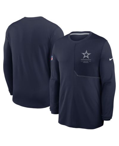 Мужская футболка Nike Dallas Cowboys Sideline Coaches UV Dri-FIT Long Sleeve