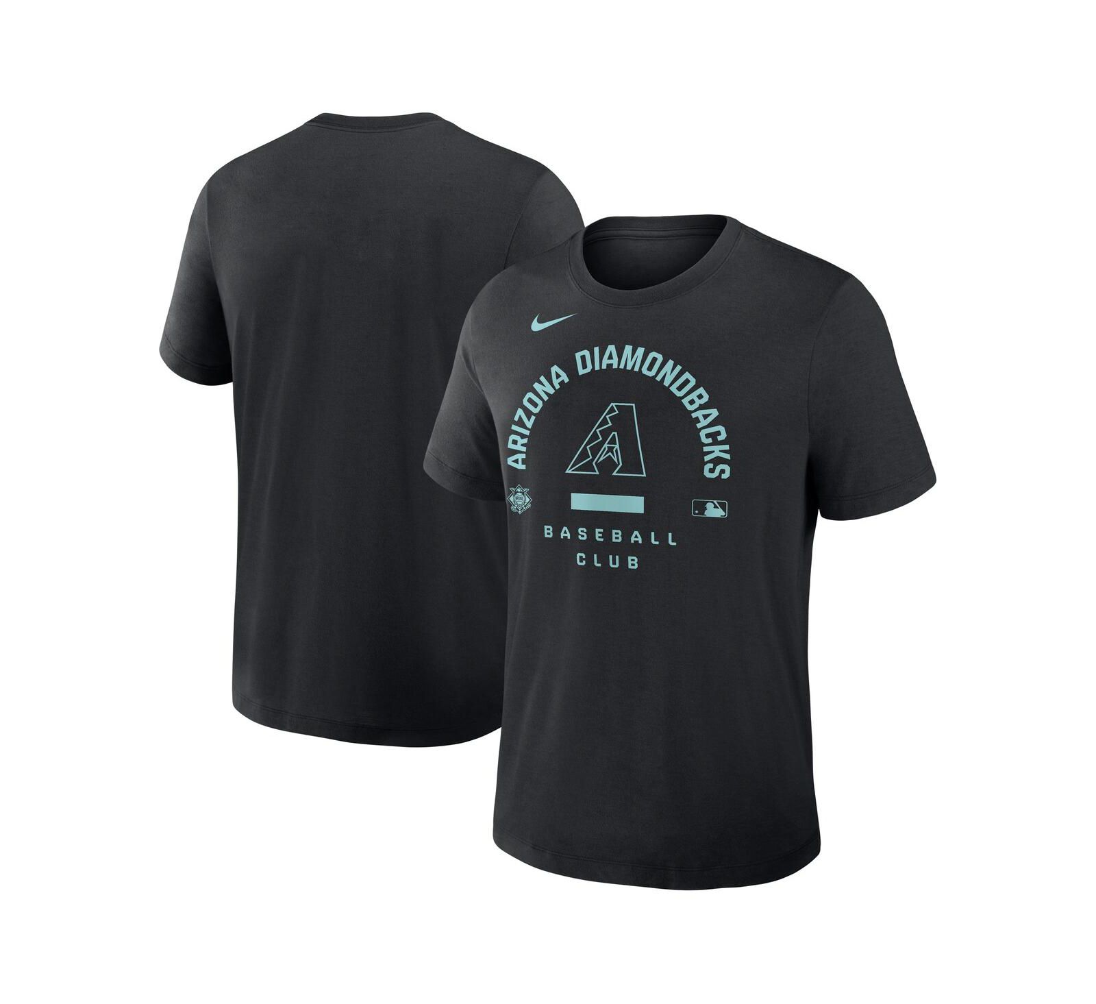 Мужская черная футболка Nike Arizona Diamondbacks Authentic Collection Early Work Tri-Blend Dri-FIT