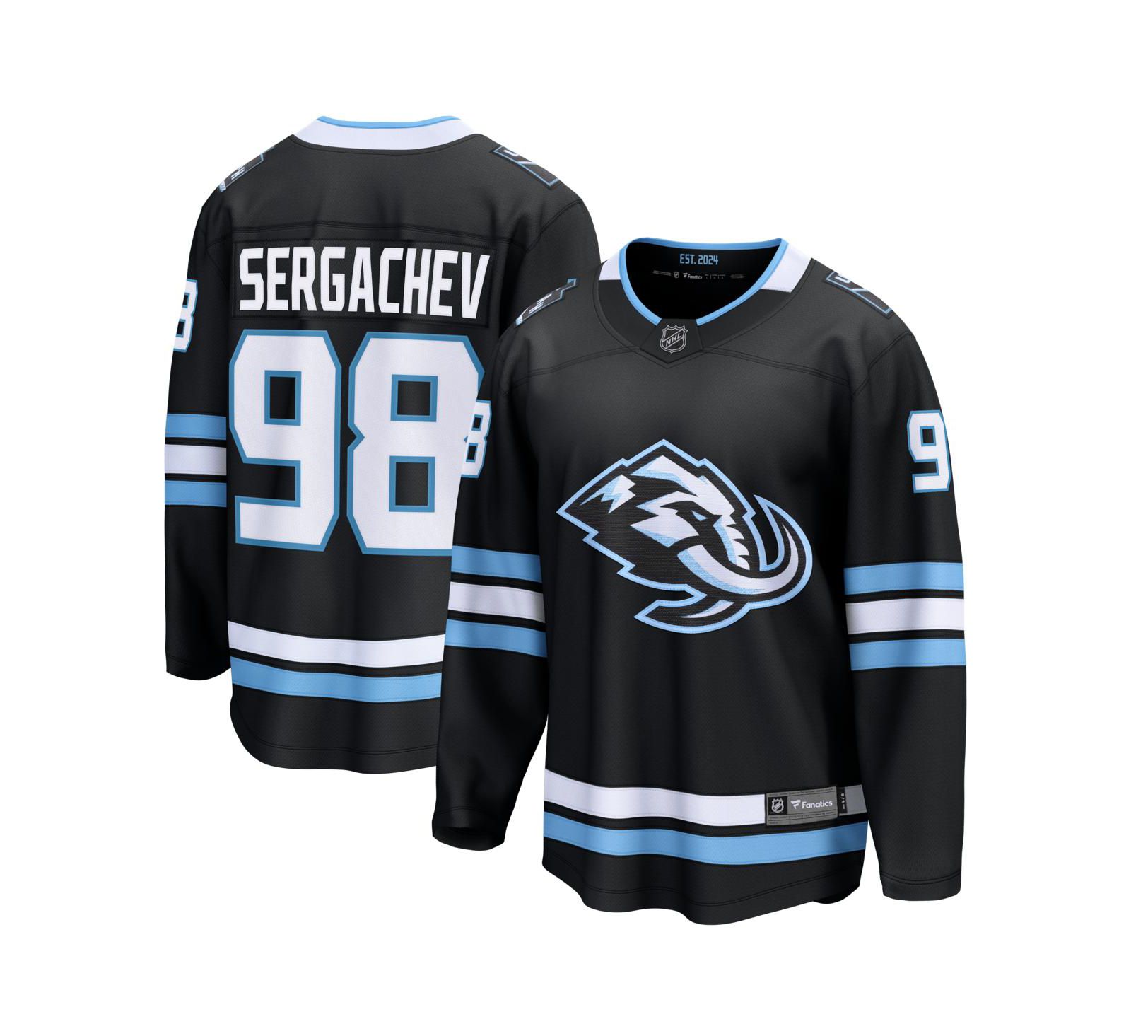 Мужское джерси Fanatics Mikhail Sergachev Black Utah Mammoth Home Breakaway Player