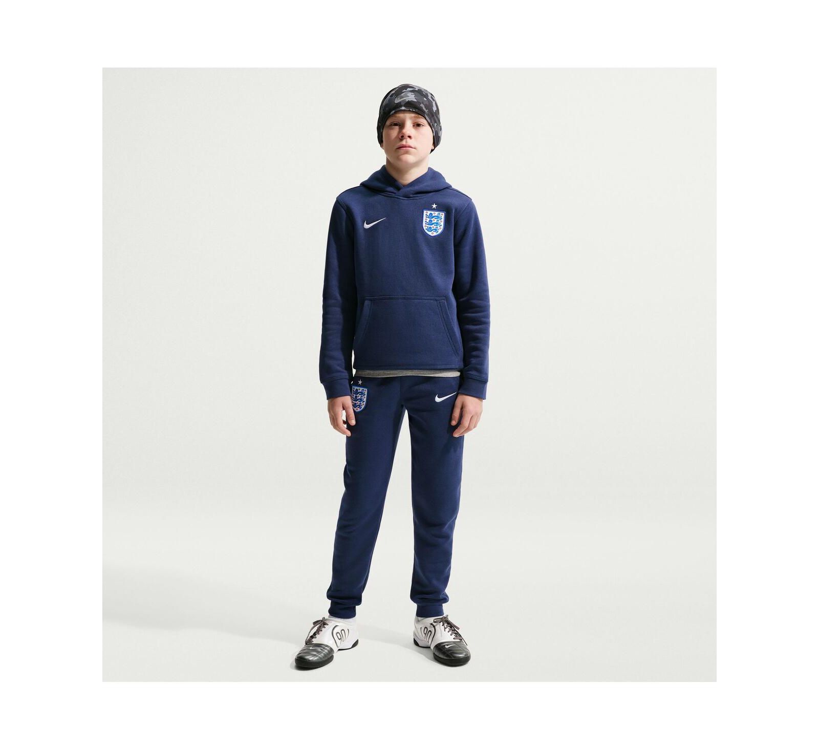 Худи Nike England National Team Club для мальчиков и девочек, темно-синее