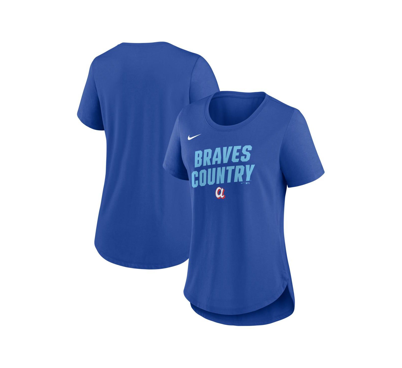 Nike Women's Royal Atlanta Braves 2026 City Connect Team Phrase Lockup Tri-Blend T-Shirt