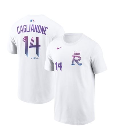 Мужская футболка Nike Jac Caglianone White Kansas City Royals 2026 City Connect Name & Number
