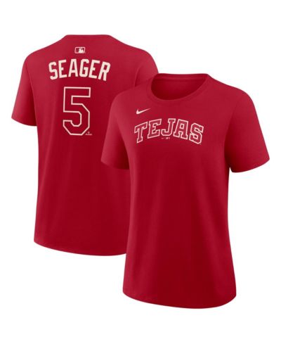 Nike Женская футболка Nike Corey Seager Red Texas Rangers 2026 City Connect Name & Number