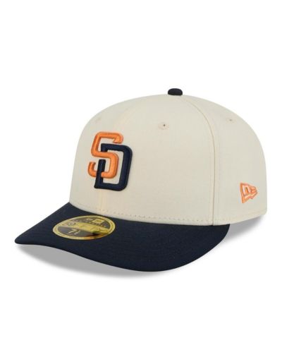 New Era Men's Cream/Obsidian San Diego Padres 2026 City Connect Low Profile 59FIFTY Fitted Hat