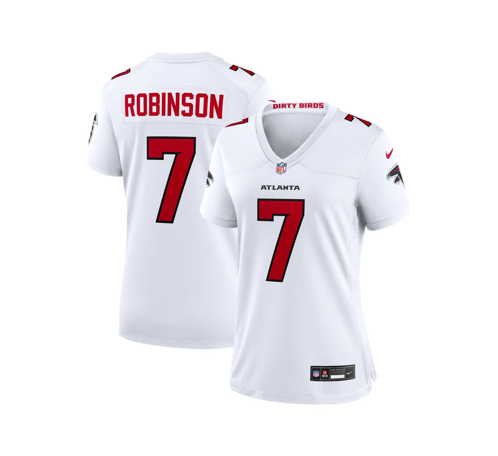 Мужская джерси Nike Bijan Robinson White Atlanta Falcons Game