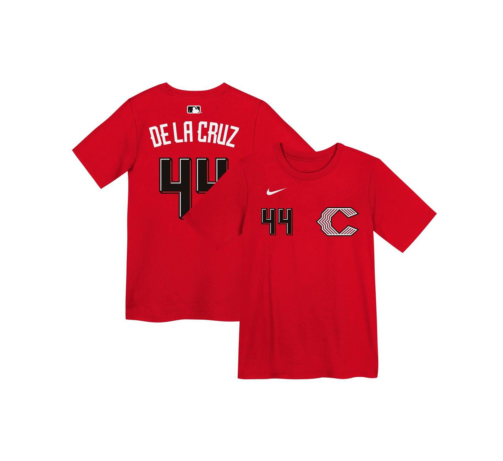 Nike Preschool Elly De La Cruz Red Cincinnati Reds 2026 City Connect Name & Number T-Shirt
