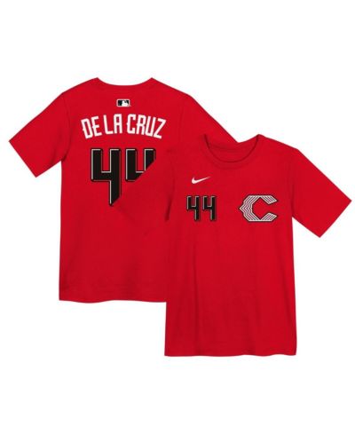 Nike Детская футболка Cincinnati Reds Elly De La Cruz, красная