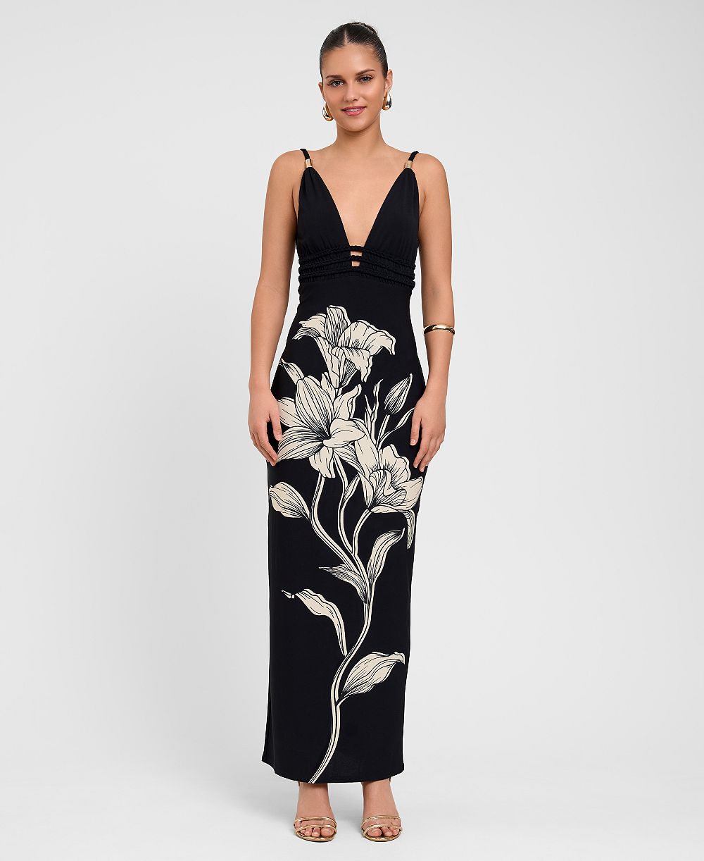 Женское платье RACHEL Rachel Roy V-Neck Maxi