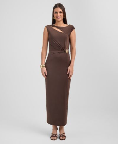 RACHEL Rachel Roy Женское платье Midi с вырезом Scoop Neck