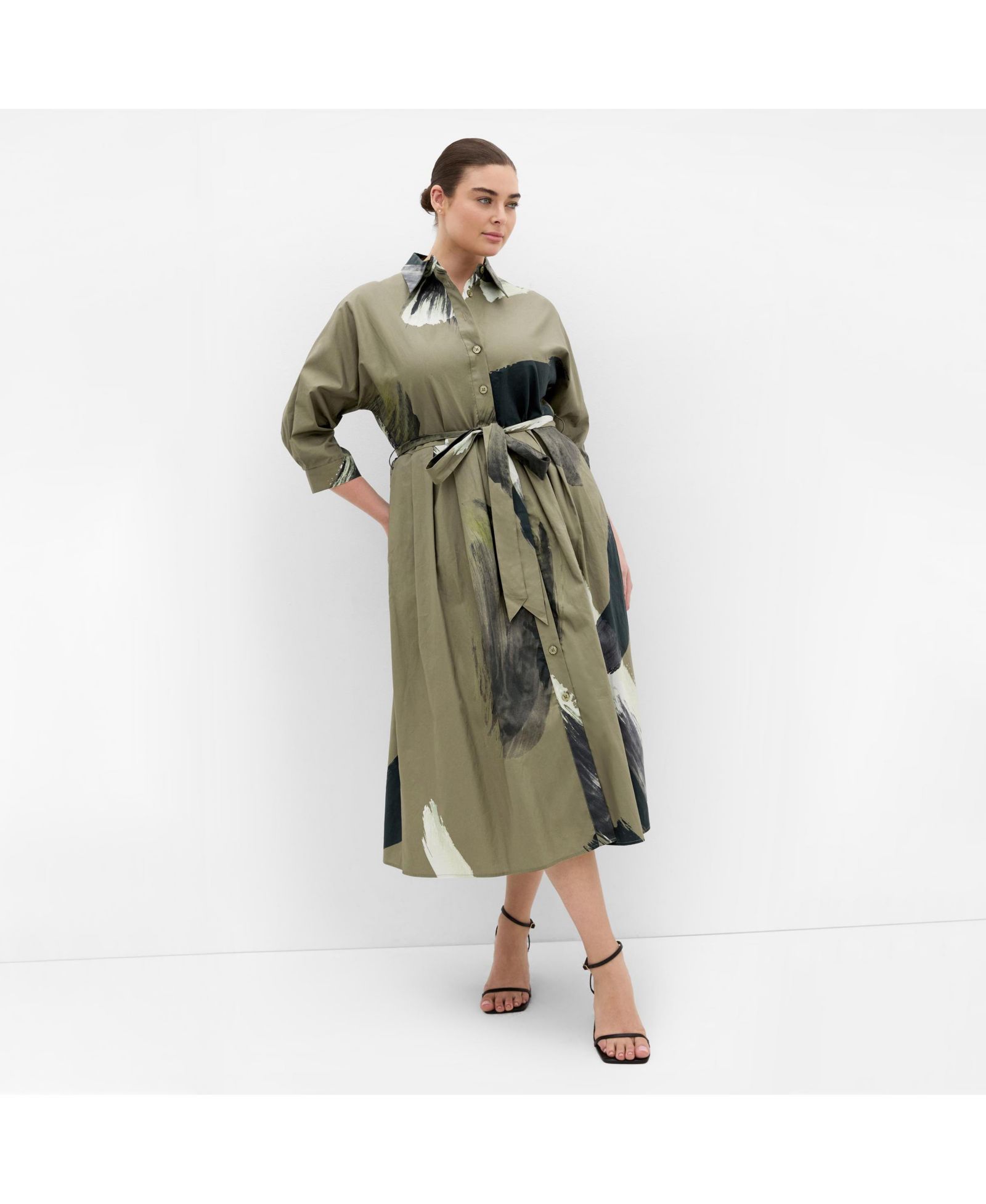 Платье-рубашка CITY CHIC Angel Print, Женское