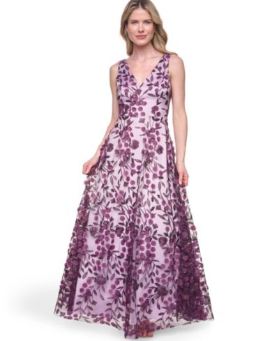 Eliza J Women's Sleeveless V-Neck Ball Gown