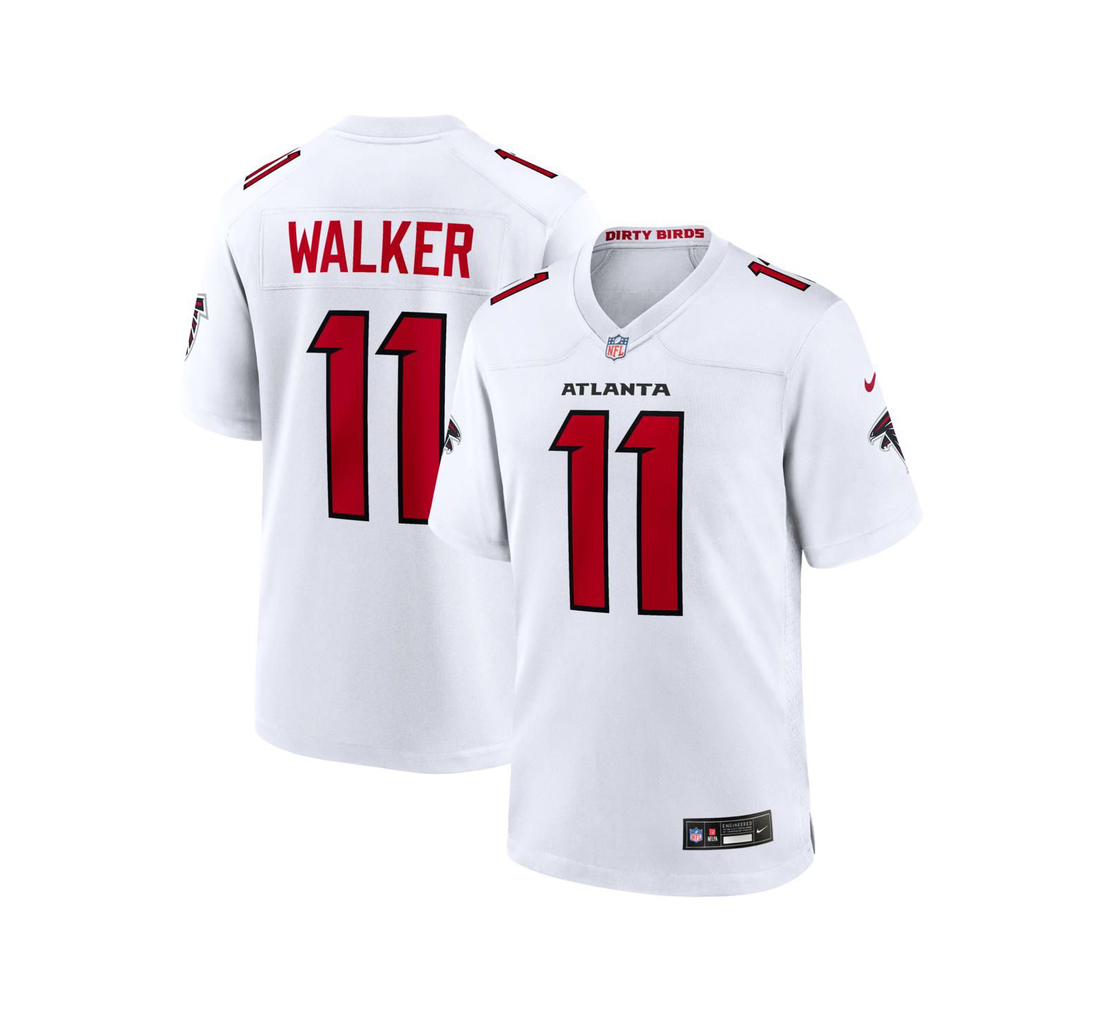 Nike Men's Jalon Walker White Atlanta Falcons Game Jersey