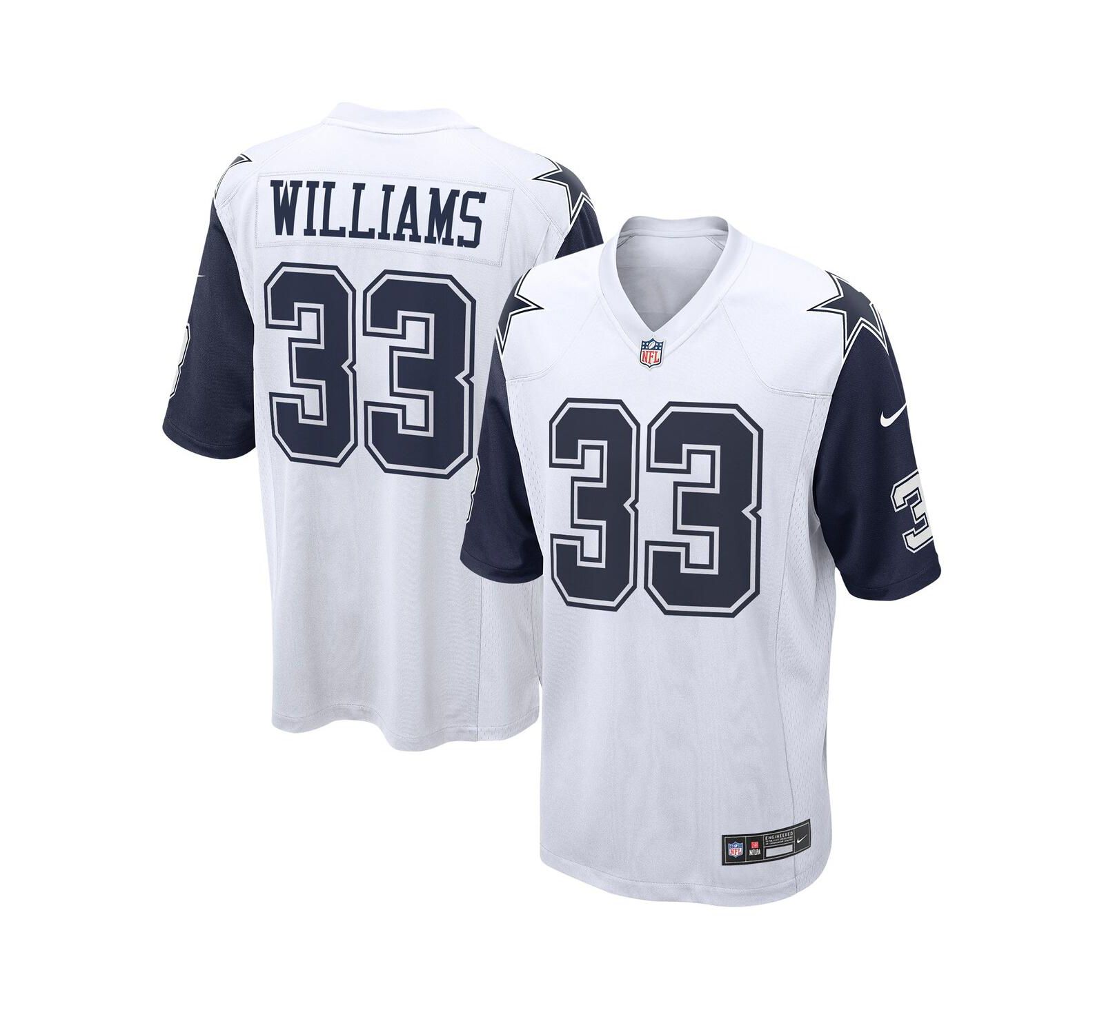 Nike Мужская джерси Dallas Cowboys Javonte Williams Alternate Game, белая
