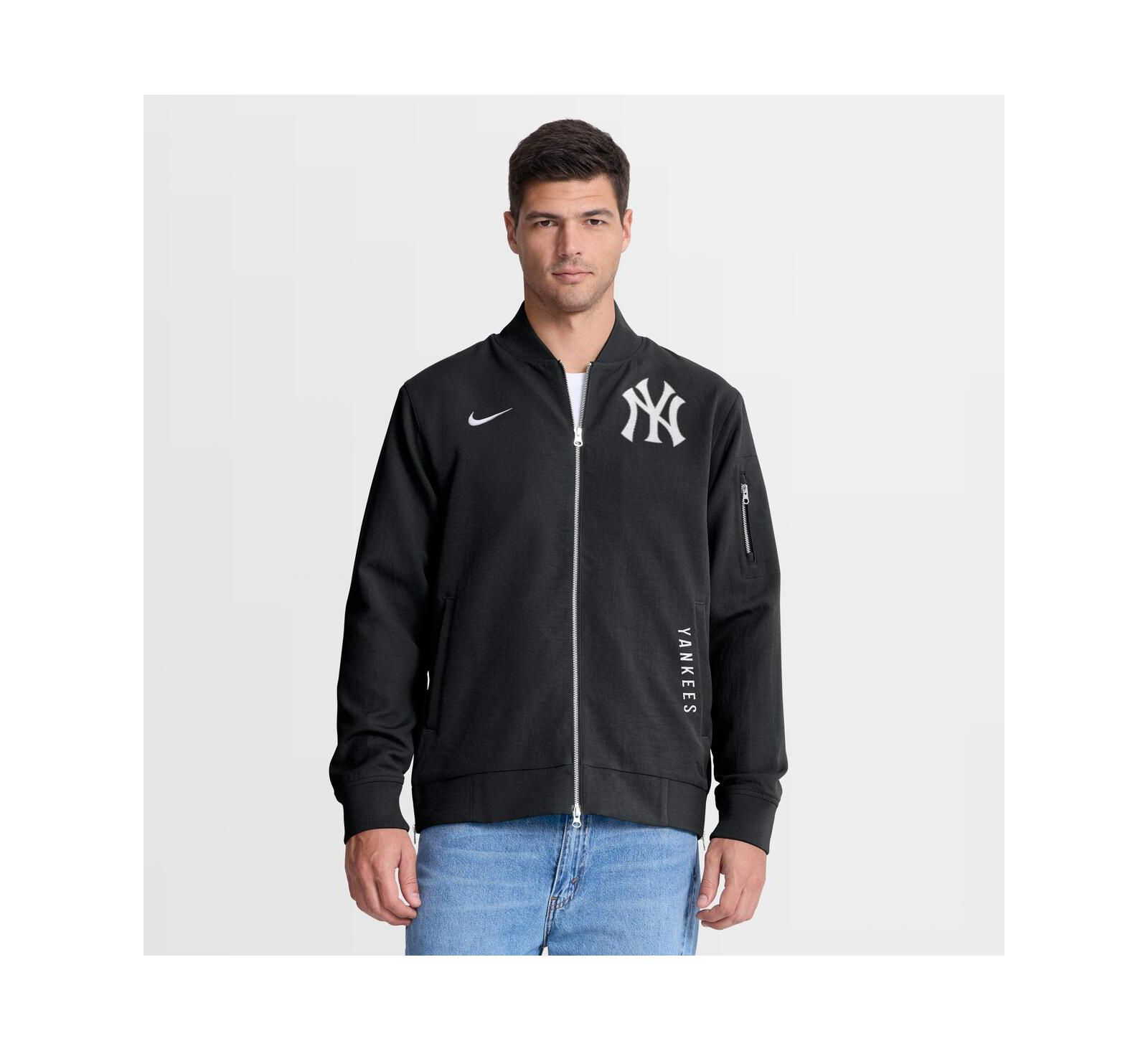 Мужская бомбер-куртка Nike New York Yankees Authentic Collection, черная