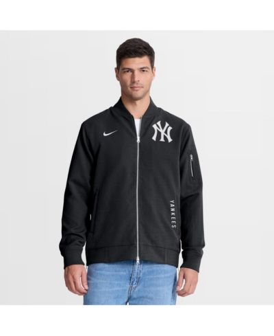 Мужская бомбер-куртка Nike New York Yankees Authentic Collection, черная