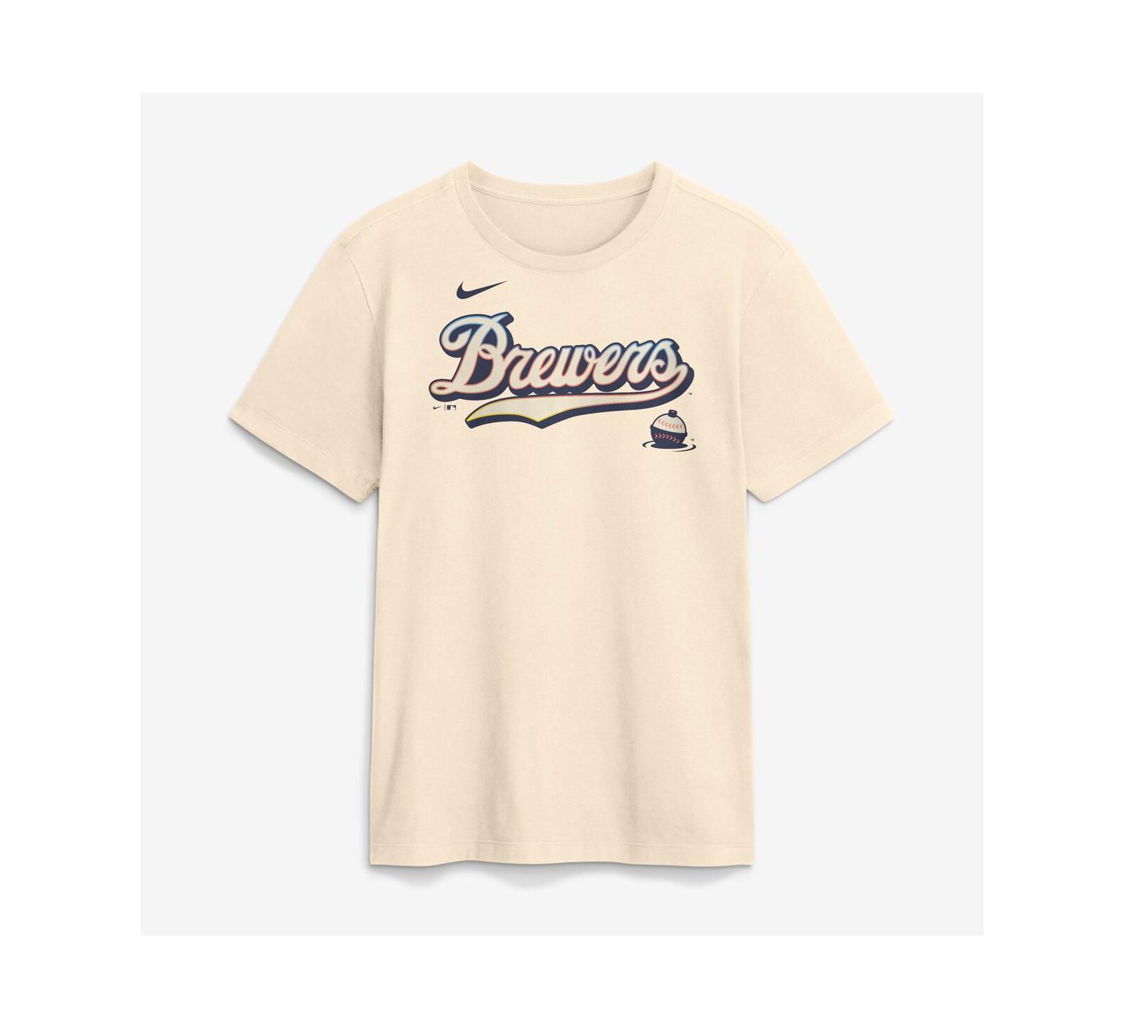 Nike Мужская футболка Milwaukee Brewers 2026 City Connect в кремовом цвете