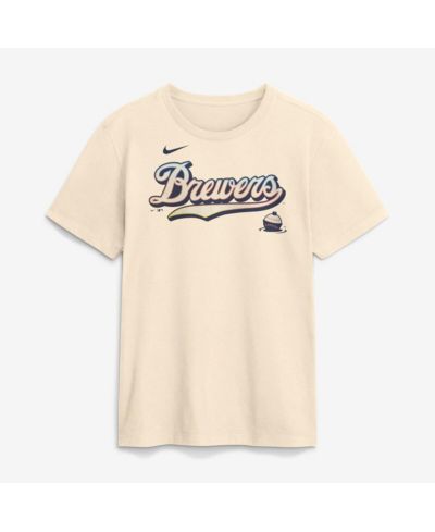 Nike Мужская футболка Milwaukee Brewers 2026 City Connect в кремовом цвете