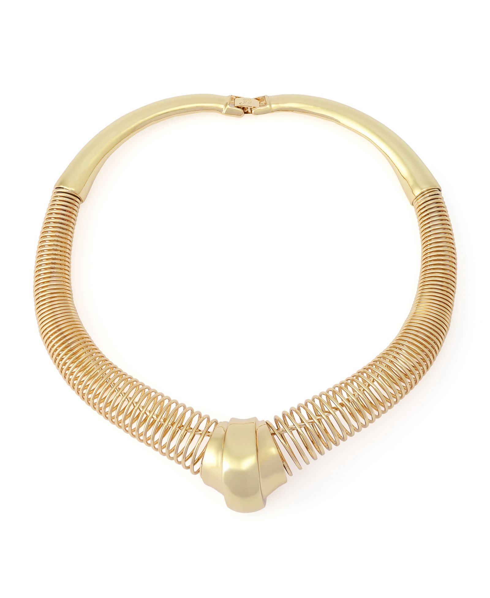 Robert Lee Morris Soho Gold Coiled Wire Collar Necklace