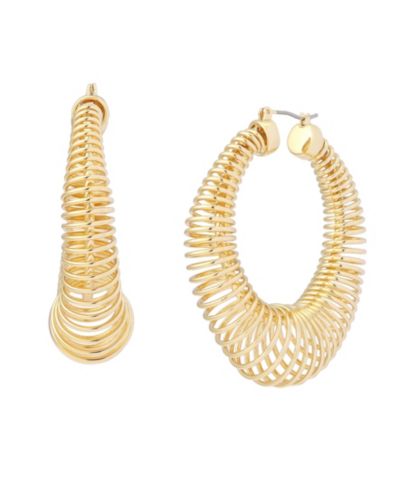 Серьги-кольца Robert Lee Morris Soho Gold Coiled Hoop