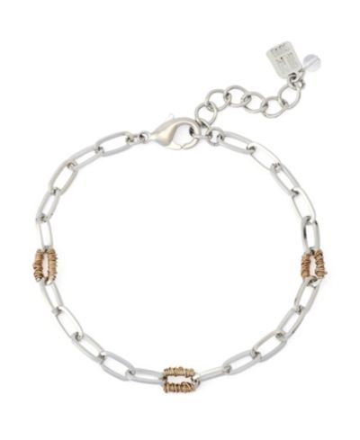 Браслет Robert Lee Morris Soho Two-Tone с цепью в стиле Paper Clip