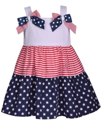 Детское платье Bonnie Jean 2T-6X Americana с бантом на плече
