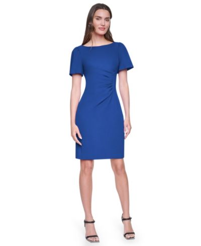 Женское платье DKNY с коротким рукавом и вырезом лодочкой