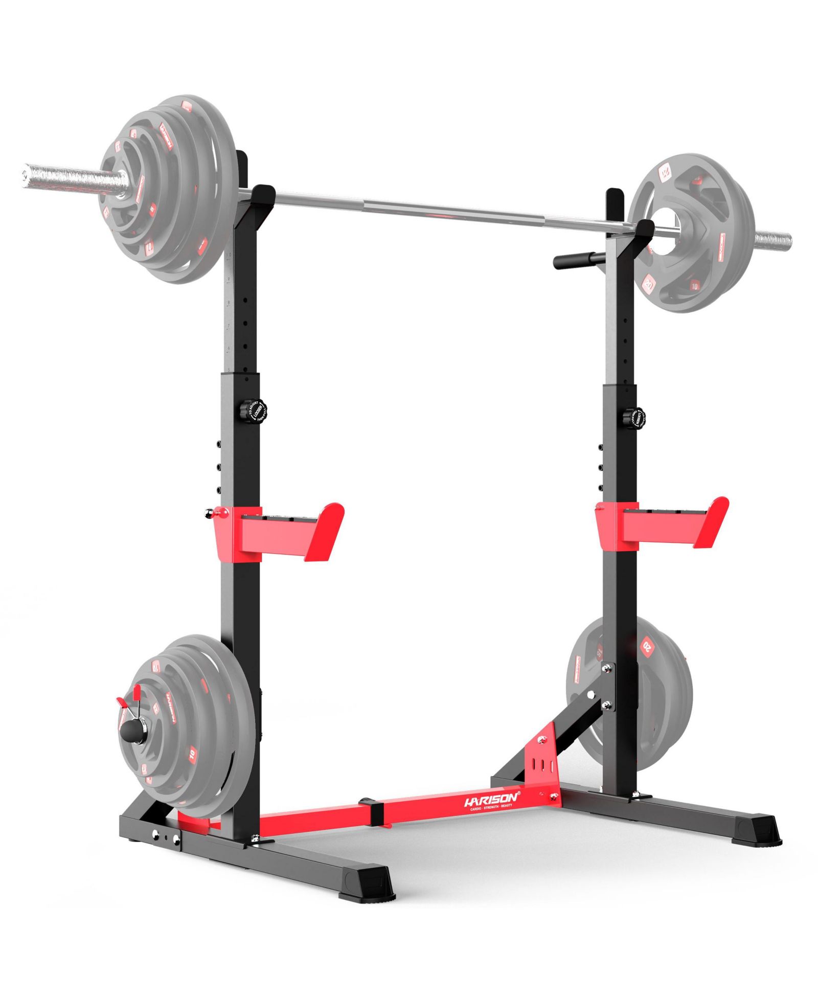 HARISON Heavy Duty Squat Rack, Adjustable Barbell Rack for Home Gym, Power Rack (HRM-G30812)