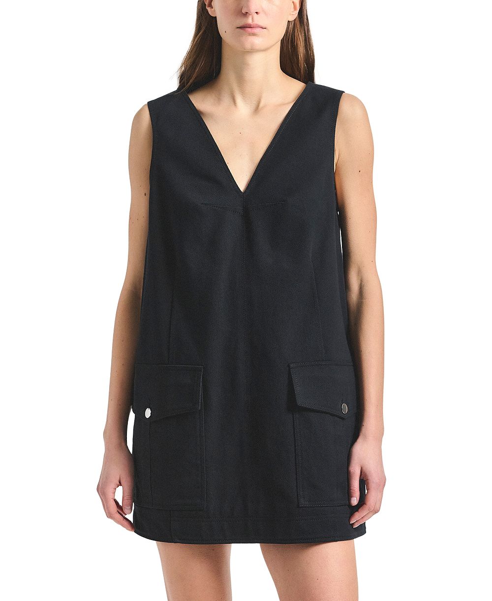 Женское платье Derek Lam 10 Crosby Xander Washed Cotton Twill Trapeze Dress