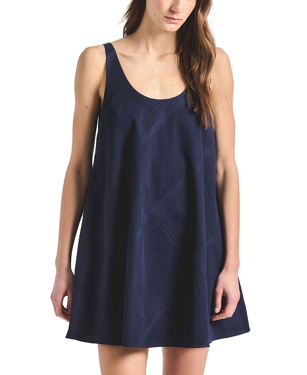Женское платье Derek Lam 10 Crosby Emery Embroidered Twill Trapeze