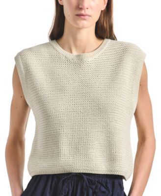 Derek Lam 10 Crosby Женский трикотажный топ без рукавов Vivienne Mesh