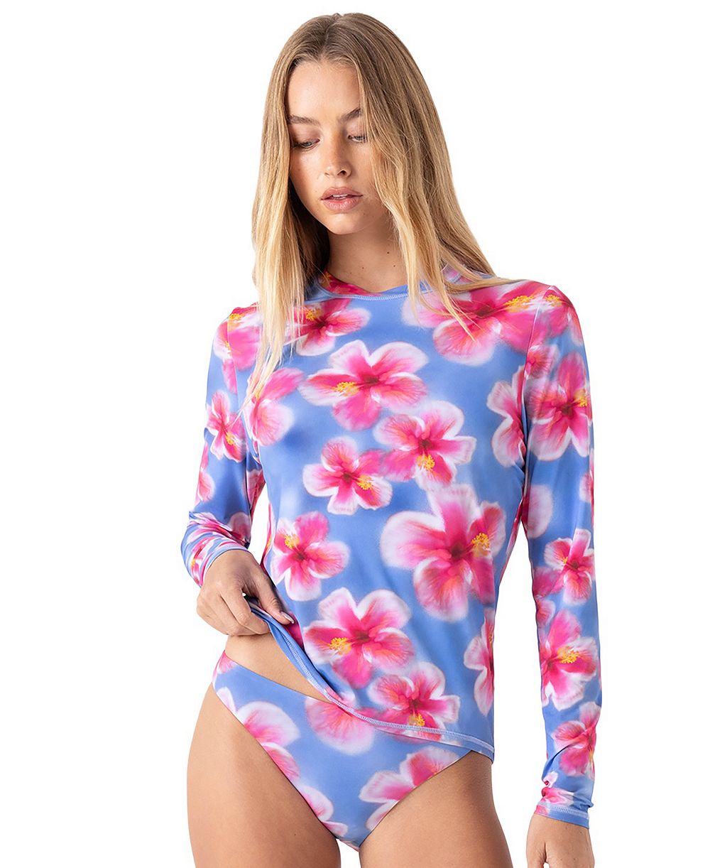 Рашгард Roxy Women's Hibiscus Haze Sea Skipping