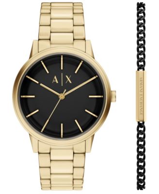 A|X Armani Exchange Armani Exchange Men's NA Quartz Gold Stainless Steel Watch 42mm