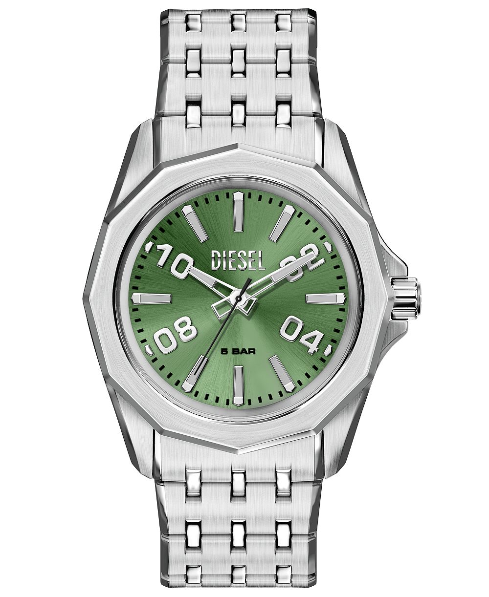 Diesel Men's Stinger Quartz Silver Stainless Steel Watch 44mm