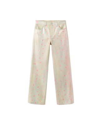 Джинсы Mango Women's Foil-Printed Straight Mid-Rise