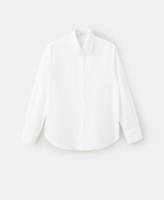 Mango Women's Cotton And Lyocell Blend Straight Shirt