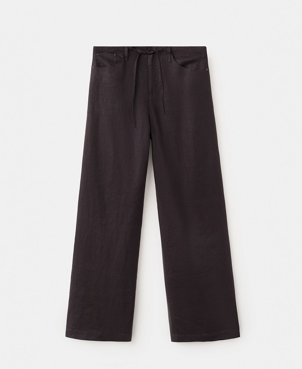 Mango Women's Bow Linen Pants