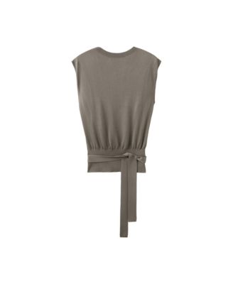 MANGO Women's Belted Knit Vest