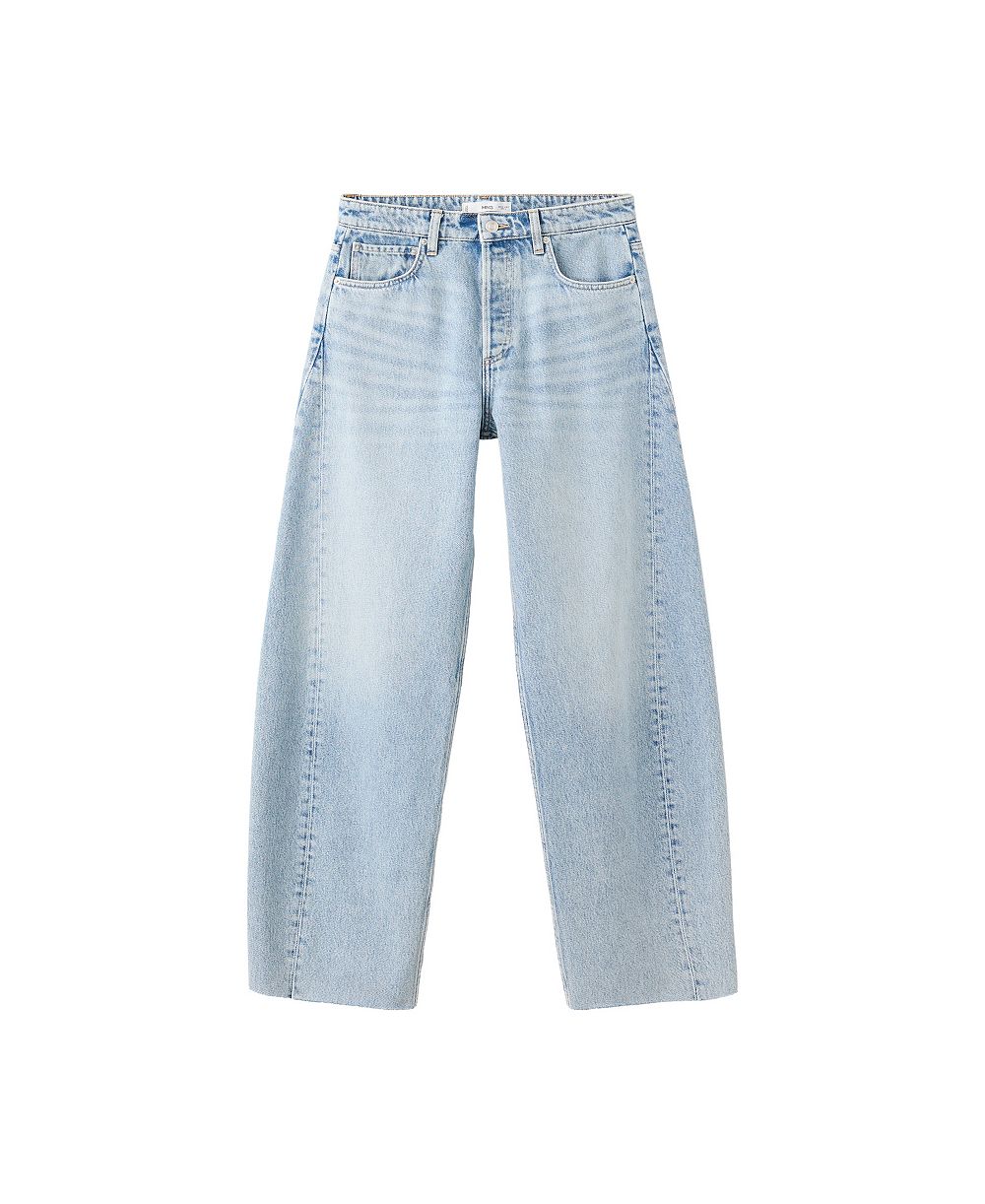 Mango Women's Mid-Rise Baggy Balloon Jeans