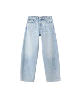 Mango Women's Mid-Rise Baggy Balloon Jeans