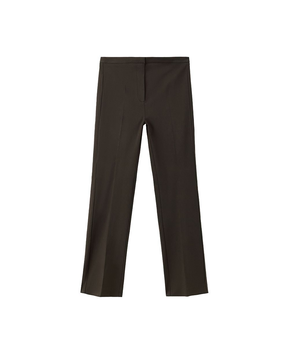 Женские брюки Mango Mid-Rise Straight-Cut Crop
