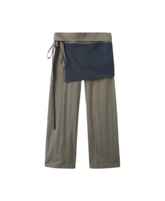 Брюки Mango Women's из смесового хлопка с завязками